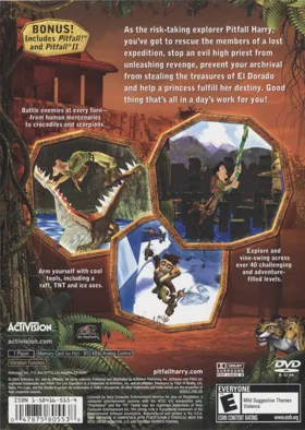 Pitfall - The Lost Expedition box cover back